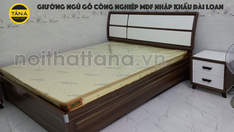 Mẫu giường ngủ gỗ công nghiệp MDF giá rẻ tại tphcm